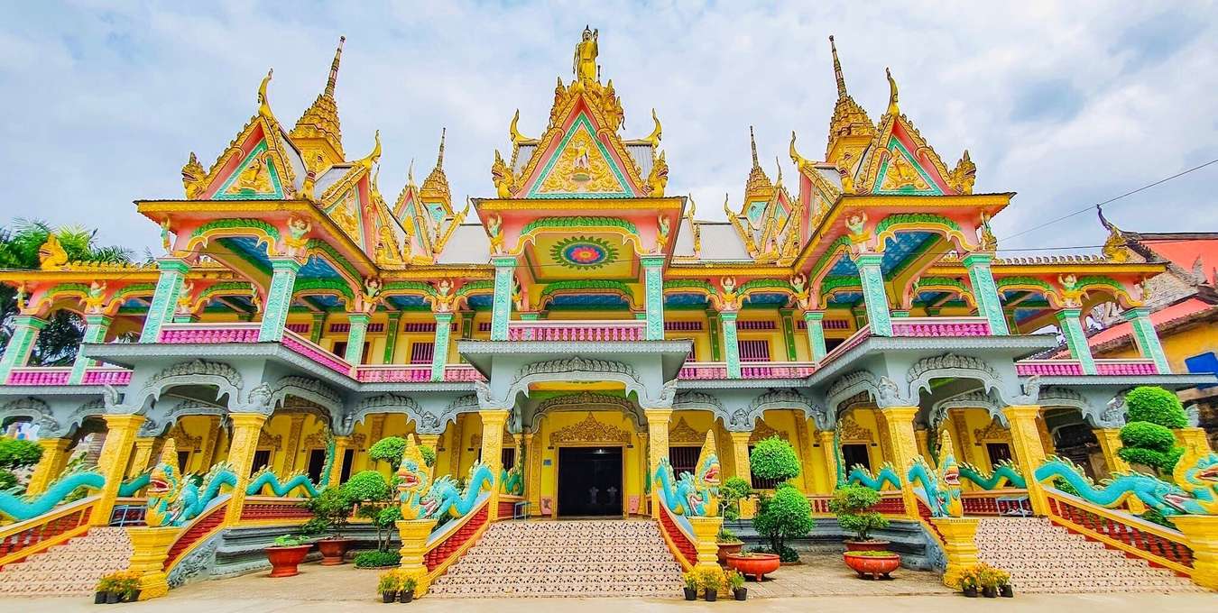 Chùa Som Rong - Ấn tượng kiến trúc chùa Khmer Nam Bộ